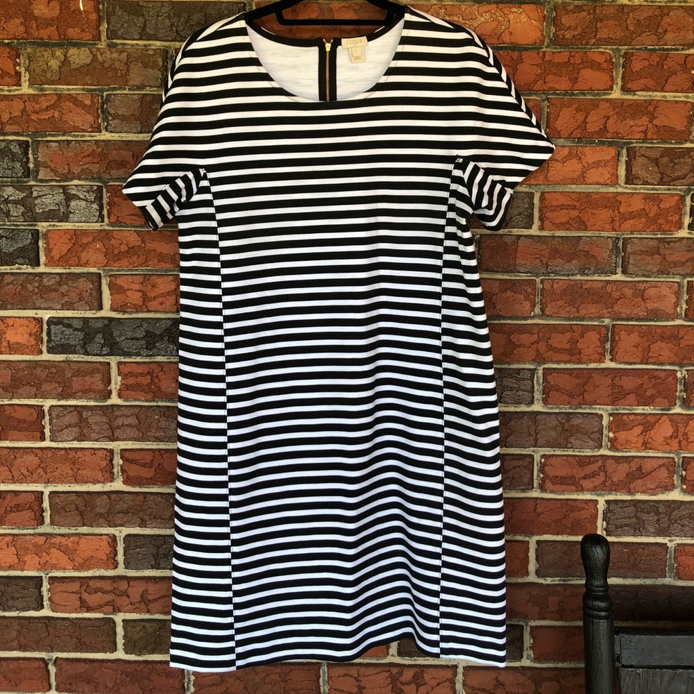 JCrew Striped Shift Dress